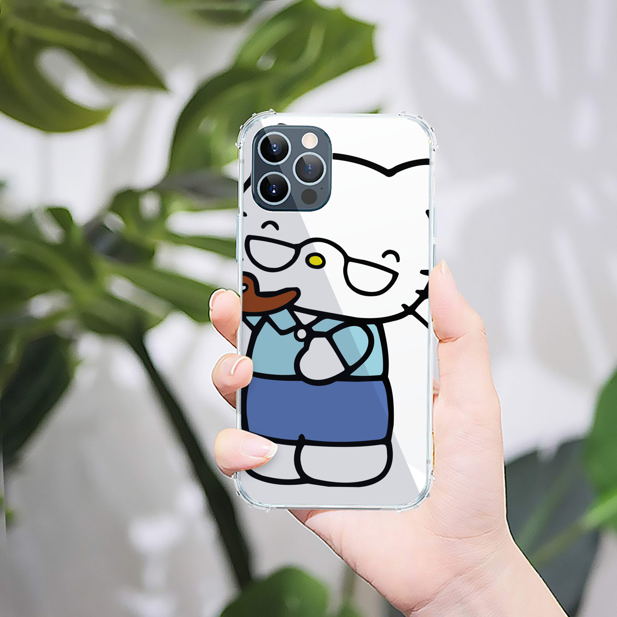 （画像用） Hello Kitty ハローキティ 【iPhone 12シリーズ対応】透明スマホケース（クリアソフトケース）
